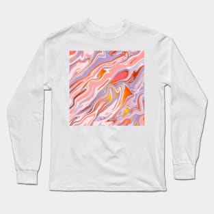 Liquid Marble Texture Long Sleeve T-Shirt